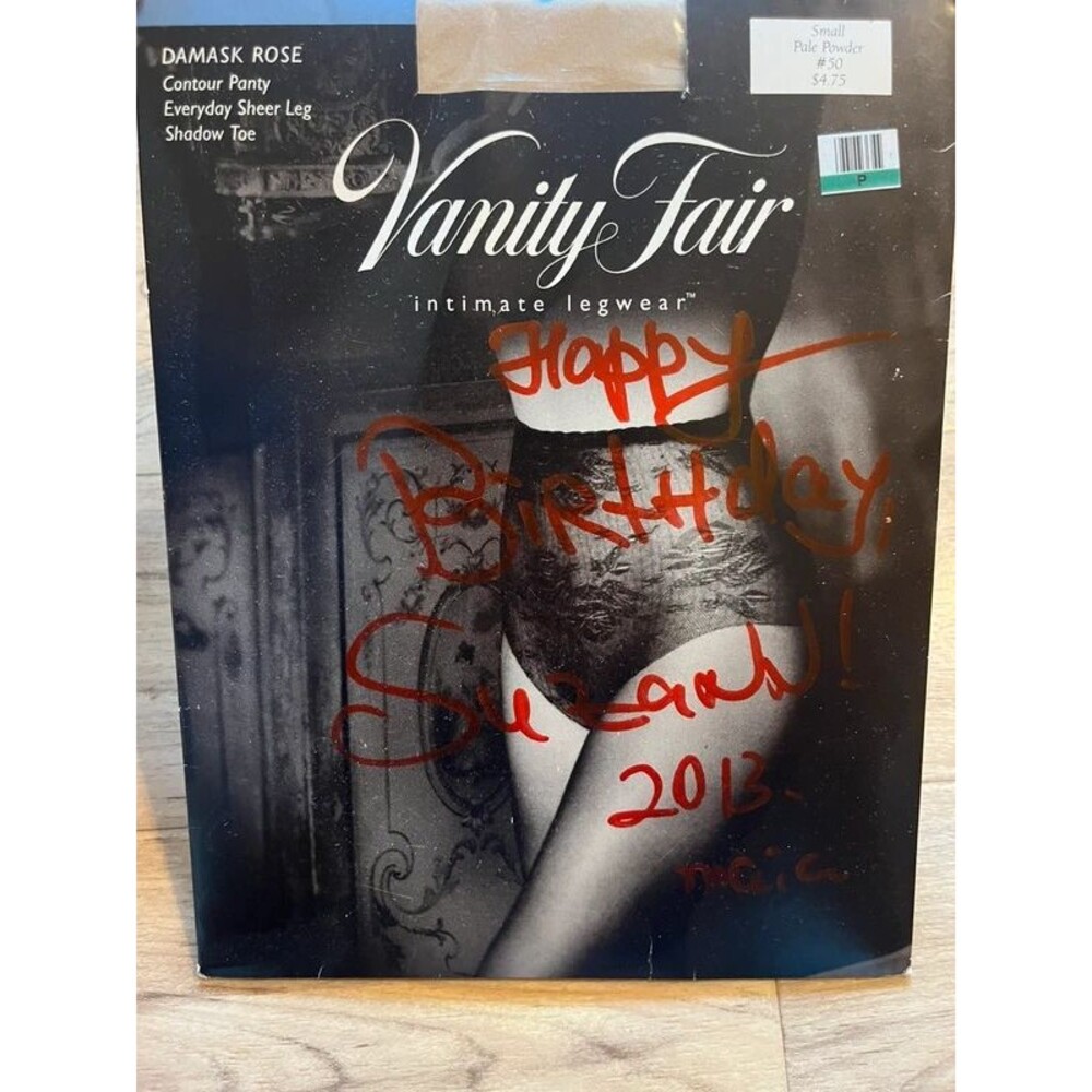 vanity fair contour panty everyday sheer leg shadow toe pale powder size S